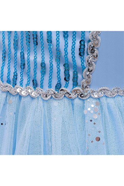 NO BRAND Rochie Costum Elsa Balowa Frozen Costum de Carnaval 146 152 cm