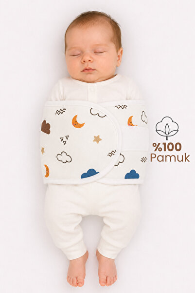 Nilmera Yarım Kundak Bebek Kundağı Yenidoğan Kemer Kundak %100 Pamuk Yazlık 0...