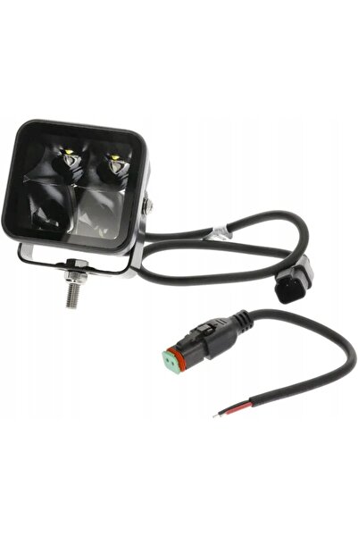 NO BRAND Proiector de lucru LED pătrat de 40W 4800Lm cu mufă Deutsch cu 2 pini