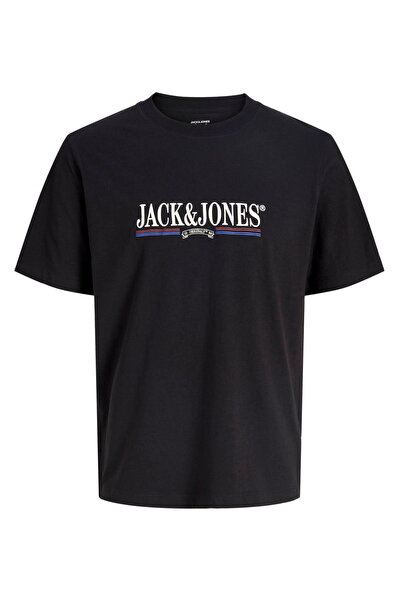 Jack & Jones Plus Size Chest Printed Regular Fit T-Shirt - Frederiksberg