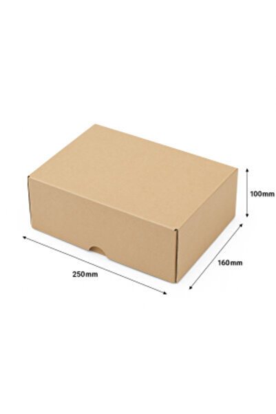16x25x10 Kilitli E-Ticaret Kutusu | 50li Paket |