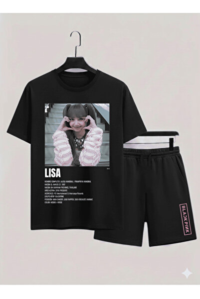 MAGORS Lisa from Blackpink K-Pop Printed Cotton Short Sleeve Children's Tshir...