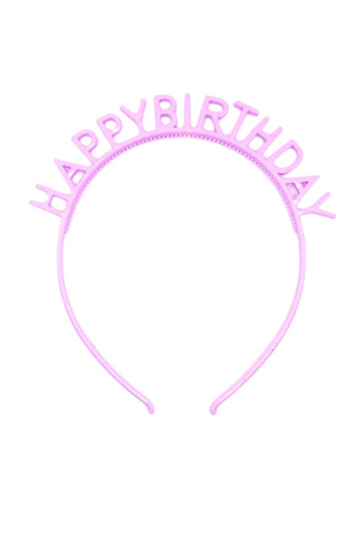 Le Mabelle Pink Happy Birthday Written Girl's Crown