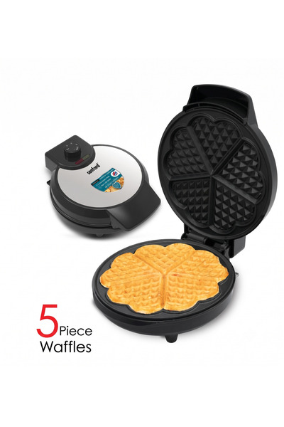 Generic Sanford 5-Piece Heart Waffle Iron - Non-Stick 1000W Electric Waffle M...