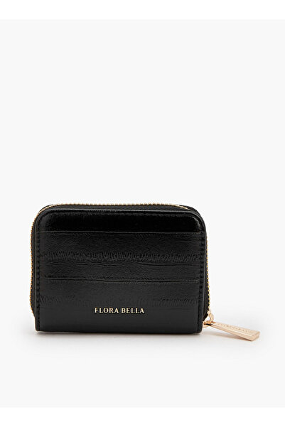 Flora Bella by Shoexpress حامل بطاقات صلب مع إغلاق بسحاب