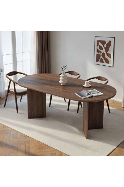 Rani Mobilya Rani Home Yemek Masası Venedik Cevizi 200 Cm GA-5323