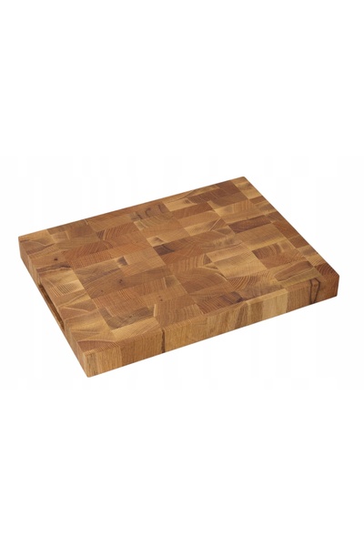 peewit Tocător din lemn masiv de stejar, cu fibră verticală, uleiat, 40x30x4 ...