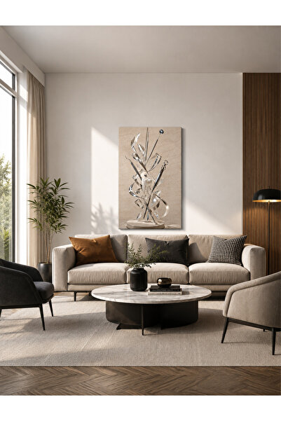 Zerawall MDF Tablo Diş ve Diş Hekimliği Aletleri – Kristal Metalik Detaylı Ev...