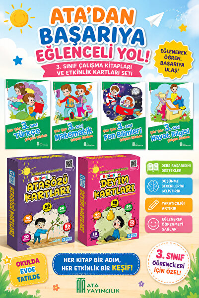 Ata Yayıncılık My Crisp and Clear Workbook Set for Grades 3+ + Proverbs and I...