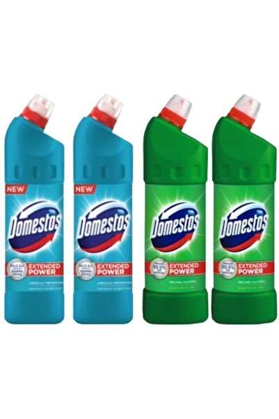Domestos Dezinfecant cu înălbitor anti-calcar, Pachet, 4 x 750 ml