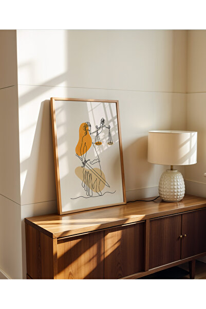 Creatick Design Modern Hukuk Bürosu Duvar Tablosu Serisi - Avukat Ofisi Ham A...