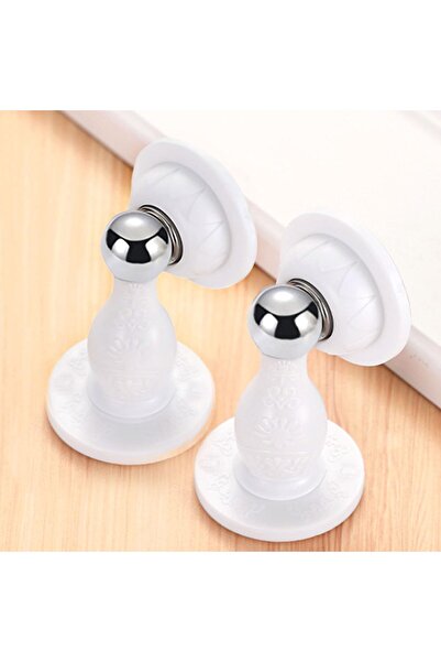Arabest 2-Piece Magnetic Door Limiters,Door Wall Protectors,Silicone,Drill-Fr...