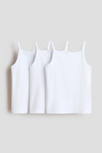 H&M 3-pack cotton strappy tops