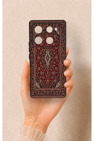 Vip Case İnfinix Note 40 Pro Uyumlu Acem Halı Desenli Silikon Kılıf