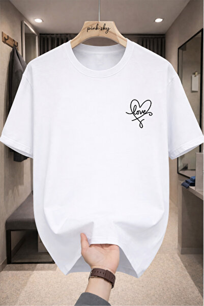 Pink Sky Premium Oversize T-Shirt 100% Cotton Unisex Comfortable Fit Trending...