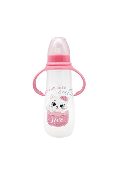 honey baby Biberon bebeluși, model animăluțe, silicon, roz – hrănire și îngri...