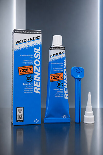 VICTOR REINZ Silikon Sıvı Conta 300 SI Antrasit 70 ml + Anahtar - 320°C Isıya...
