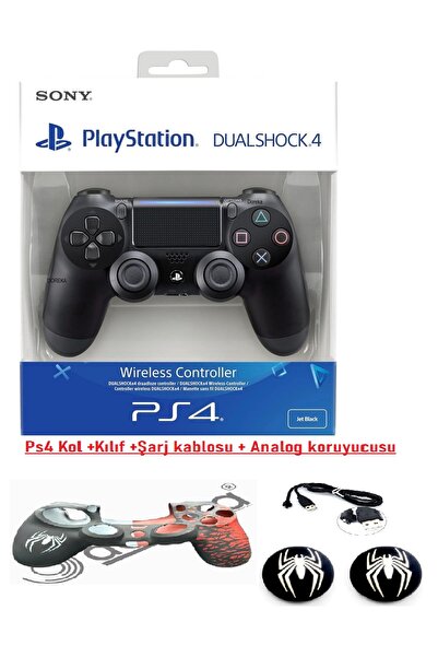 Doreka PS4 DualShock 4 Oyun Kolu Uyumlu (PS4/Slim/Pro) Kablo-Kilif ve analog ...