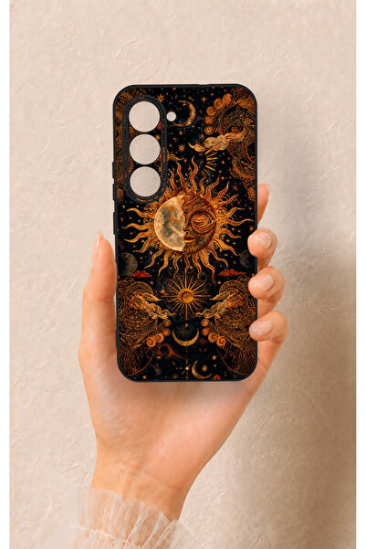 Vip Case Tecno Spark 40 Pro Uyumlu Mistik Güneş Desenli Silikon Kılıf