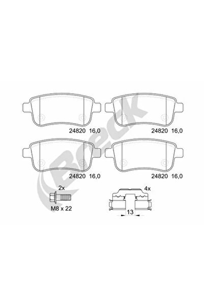 BRECK Set Placute Frana Frana Disc Renault Fluence/Megane 3/Megane Cc 2008-2020