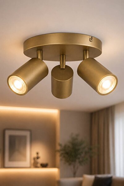 VENON PLAFONYER LOREX ESKİTME 3LÜ Modern LED Spot Lamba || GU10 Uyumlu GÜNIŞI...