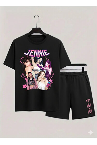MAGORS Jennie from Blackpink K-Pop Printed Cotton Short Sleeved Children's Ts...