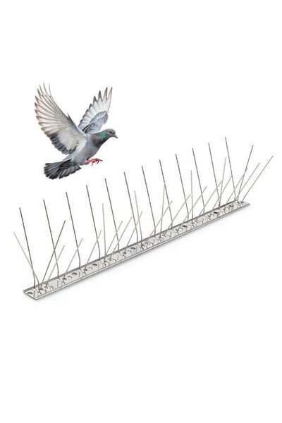 Duravel Pack Of 8 Bird Spikes Deterrent for Pigeons, Stainless Steel Repellen...