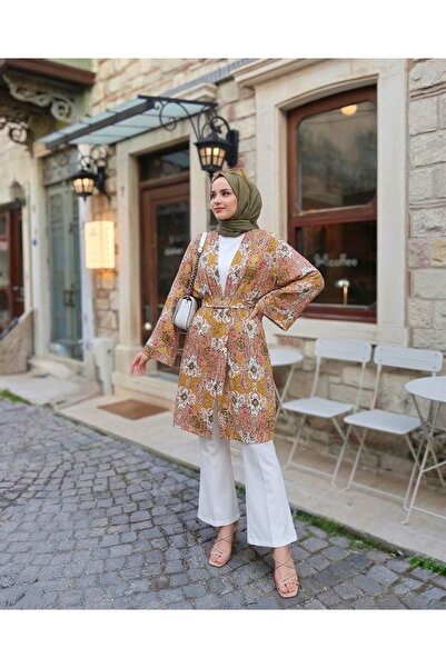 TESETTÜREVİM Etnik Desen Kimono