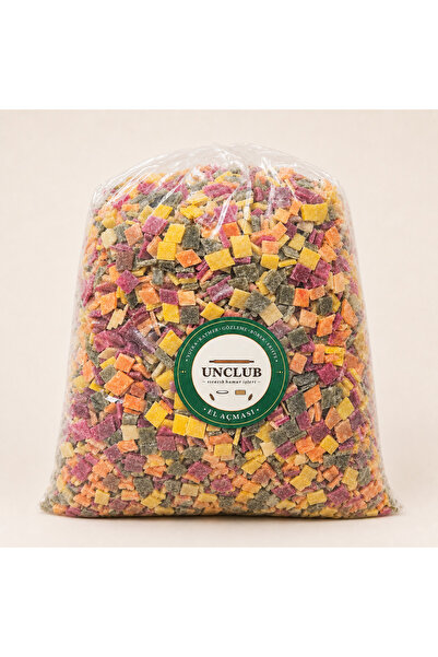 UNCLUB Kare Küçük Sebzeli Erişte/Makarna 1000gr