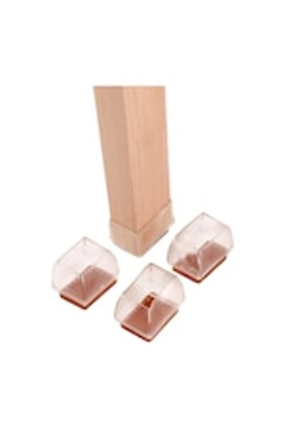 OEM Suport protectie picioare mobila, din silicon, transparent, set 4 buc