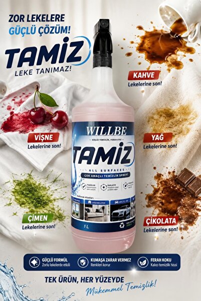 TAMİZ Tüm Yüzeylerde Kir ve Lekelerde Etkili Çoklu Yüzey Temizleyici All Surfaces