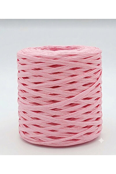 TıkTık AL Açık Pembe Rafya Ip Çanta Ipi Raffia Ip Kağıt Ip Supla Ipi 200 Açık...