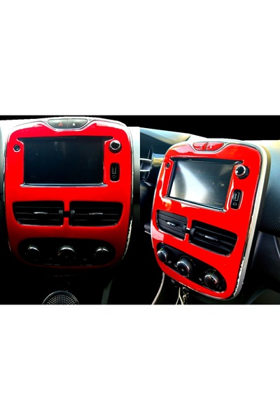 ODAC TUNING Clio 4 Torpido Kaplama, Maun, Piano Black, Carbon Kaplama