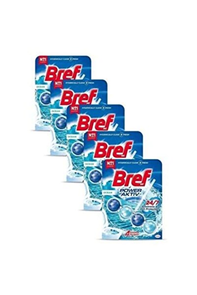 Bref SET 5 X Power Aktiv Ocean Odorizant de toaletă, 50 g
