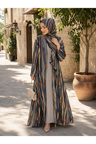 Passion by rahi Printed double layer chiffon Abaya&Hijab