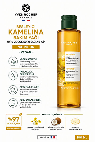Yves Rocher Kuru, Mat ve Kabaran Saç Problemlerine Son: Besleyici Kamelina Ba...