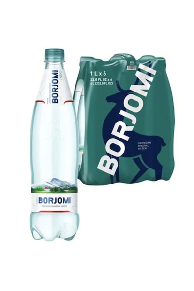 borjomi Apă minerală 1L PET x 6 bucăți