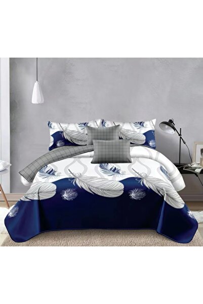 CHIRASO Set Lenjerie Pat CHIRASO, 4 Piese, Bumbac Satinat, Cearceaf clasic 22...