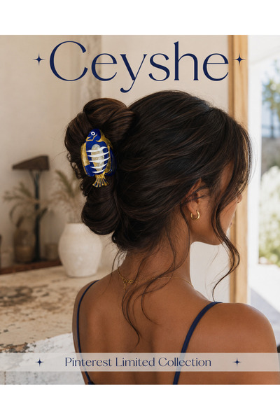 CeyShe Pinterest Bone Fish Claw Hair Clip Acrylic Hair Accessory Limited Hair Clip