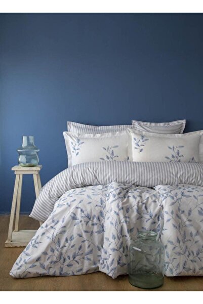 Apricitas HOME Melvi̇ Blue Double Bed Complete Set