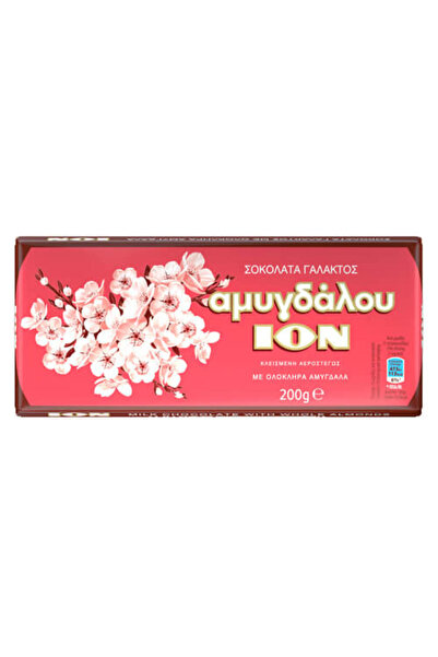 Ion ΙΟΝ ΣΟΚΟΛΑΤΑ ΓΑΛΑΚΤΟΣ ΑΜΥΓΔΑΛΟΥ 200gr. - (No 1227)