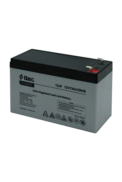 Ttec Ultimate 12JP 12V 7Ah Bakımsız Kuru Akü