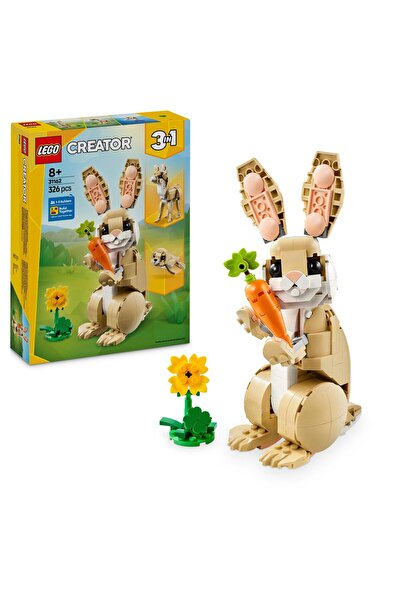 LegoPazar LEGO Creator 3 în 1 Iepuraș Adorabil, Set de construcție reconstruibil