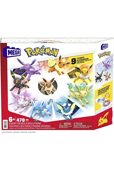 Megamop FIGURKI POKEMON EVOLUTIONS EEVEE CONSTRUIRE 470 ELEMENTE