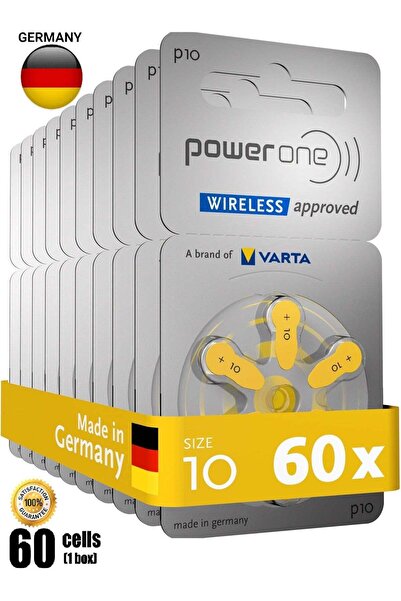 powerone بطاريات سماعات الأذن الأصلية عالية الجودة من باور ون 1.45 فولت، طراز...