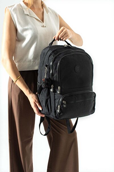 571 Collections Çanta Ultra Hafif Çok Cepli Orta Boy Sırt Çantası Siyah Model: (571-3M)
