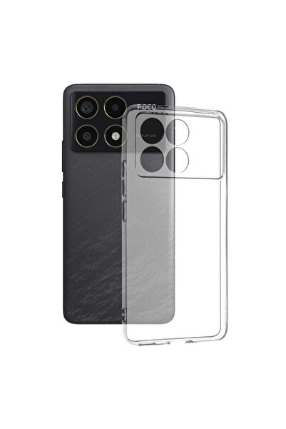 Techsuit Husă pentru Xiaomi POCO F6 Pro, din silicon transparent, transparent...