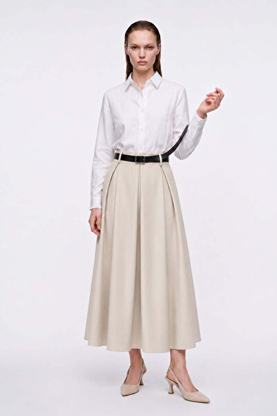 HAKKE Belted Scuba Skirt