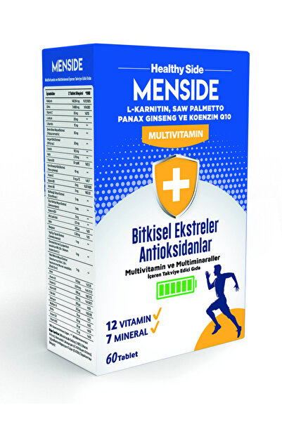 Healthy Side Menside Erkeklere Özel Multivitamin & Mineral Kompleksi - L-Karn...