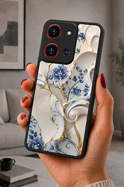 Reeder S19 Max Pro S 108MP / ZOOM Uyumlu Porselen Desenli Kamera Korumalı Dar...